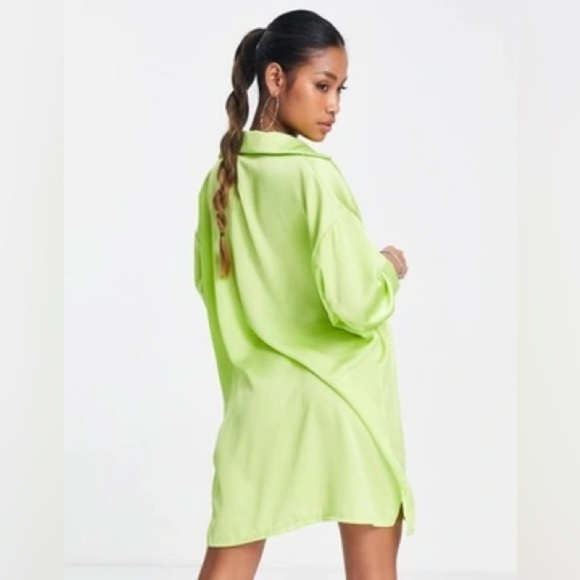 I Saw It First lime green shirt dress - size 14 (XL) - Picture 4 of 5